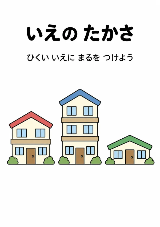 いえの たかさの教材